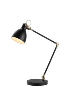 Markslöjd House – Lampe de bureau noire en métal, bras articulé, style moderne