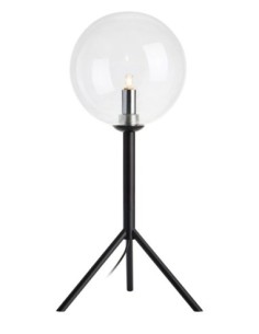 Lampe de table G9, max. 20W, IP20, noir et verre transparent – ​​Markslöjd – Andrew