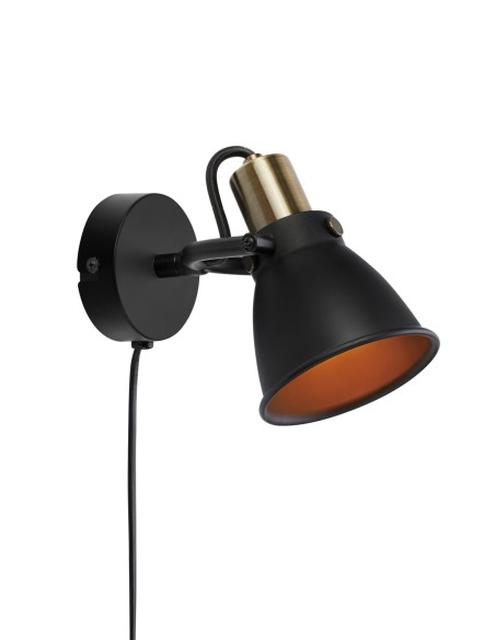 Applique murale E14, max. 40W, IP20, noir – Markslöjd – Alton