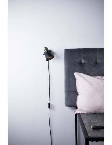 Applique murale E14, 40W max, IP20, métal noir – Markslöjd – Alton