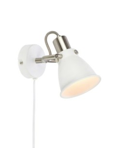 Applique murale E14, max. 40W, IP20, blanc et noir – Markslöjd – Alton