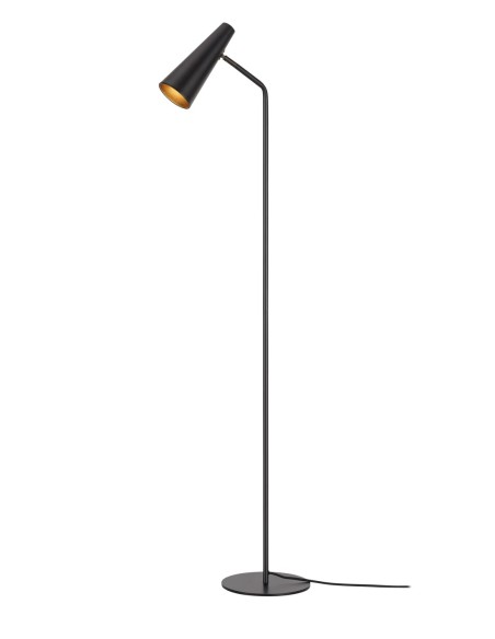 Peak Markslöjd – Lampadaire orientable en métal noir mat, douille E14