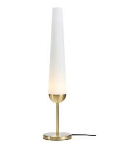 Bern Markslöjd – Lampe rétro en laiton brossé et verre blanc, design Joakim Thedin