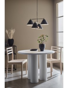 Markslöjd Klint – Suspension moderne noire avec abat-jour orientables, 4xE14 2