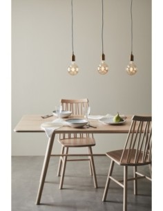 Markslöjd Bronx – Suspension 3 lumières, métal bronze, câbles textile, ampoules E27 non incluses. 2