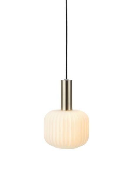 Suspension fenêtre E14, max. 40W, IP20, acier et verre blanc – Markslöjd – Sobre