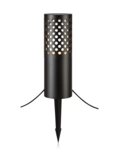 Markslöjd Garden 24 – Borne LED extérieure noire 6W, 68 cm, IP44, avec câble et piquets inclus