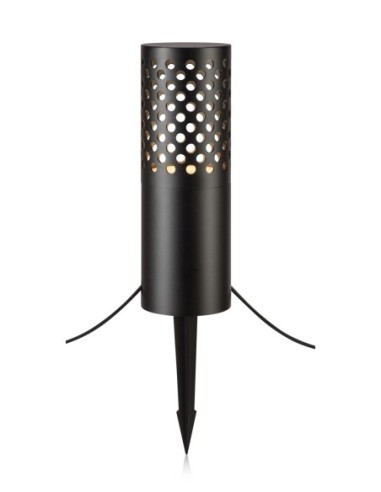 Markslöjd Garden 24 – Borne LED extérieure noire 6W, 68 cm, IP44, avec câble et piquets inclus