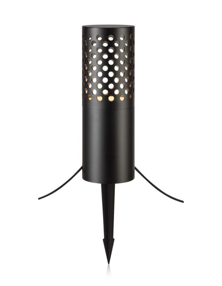 Markslöjd Garden 24 – Borne LED extérieure noire 6W, 68 cm, IP44, avec câble et piquets inclus