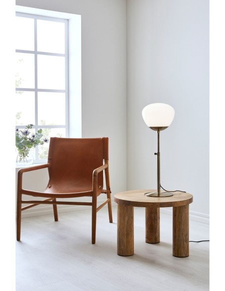 Markslöjd Rise Antique Grande – Design Monika Mulder, base laiton antique, interrupteur marche/arrêt.