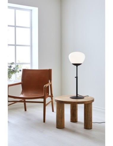 Markslöjd Rise noire grande – Design Monika Mulder, interrupteur sur câble textile 2 m, IP20.