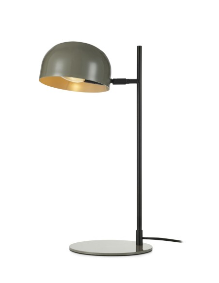 Markslöjd Pose – Lampe de bureau fer noir et gris, douille E14, interrupteur marche/arrêt.