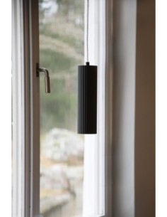 Markslöjd Costilla – Lampe fenêtre GU10, métal strié gris foncé, câble 3,5 m avec interrupteur. 2