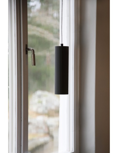 Lampe décorative Costilla – 1xGU10 max 7W, IP20, design compact, métal gris foncé.