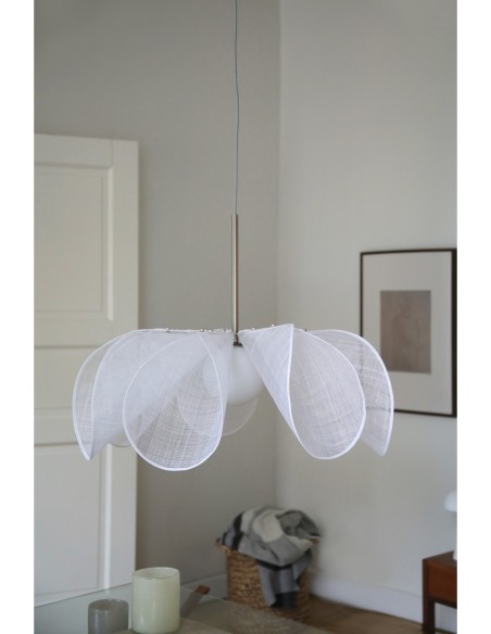 Markslöjd Styrka – Suspension design en fibre de bananier blanche, E27 40W max