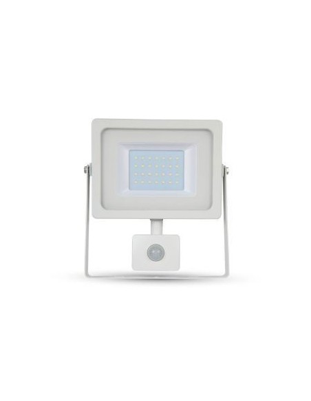 Projecteur Led détecteur infrarouge 10W blanc - Luminance Leluminaireled.com
