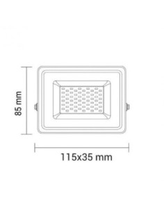 Projecteur Led à usage domestique 10W blanc - Optonica Leluminaireled.com 2