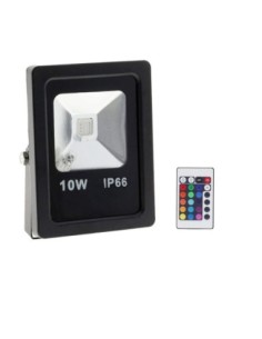 Projecteur Led à usage domestique RGB 10W noir - Optonica Leluminaireled.com