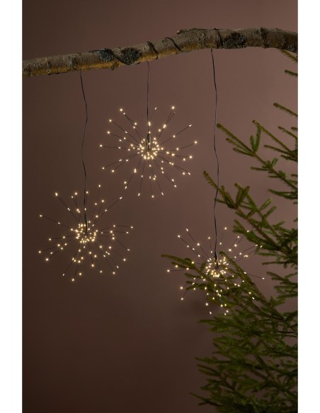 Guirlande lumineuse effet pluie de météores pour jardin