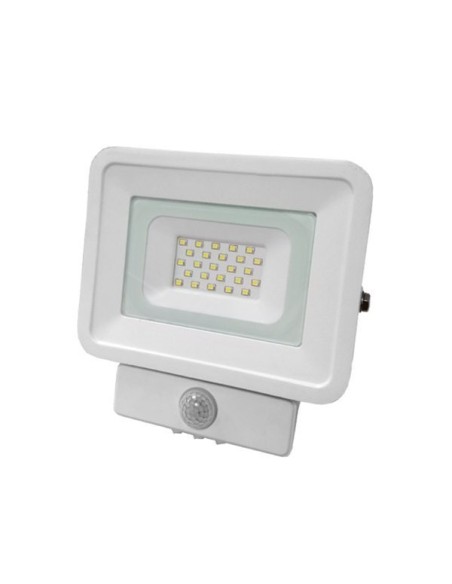 Projecteur Led avec détecteur infrarouge 20W  blanc - Optonica Leluminaireled.com