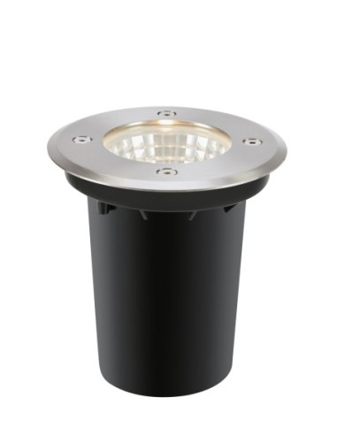 Spot Garden 24 LED 6,2W pour terrasse bois, lumière blanc chaud 3000K, design sobre et élégant.
