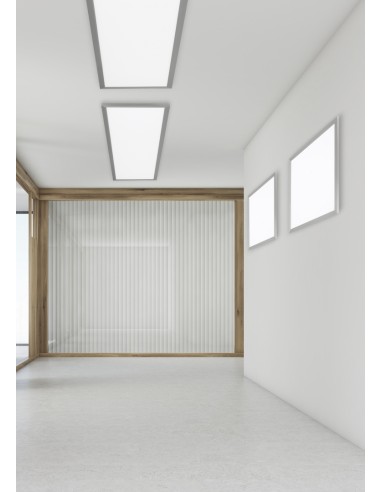 Trio Phoenix – Luminaire LED design, dimmable, 31W, blanc avec bord nickel mat