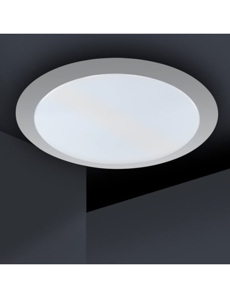 Trio – Gonzalo – Plafonnier discret LED rond, 42 cm, lumière chaude 3000K