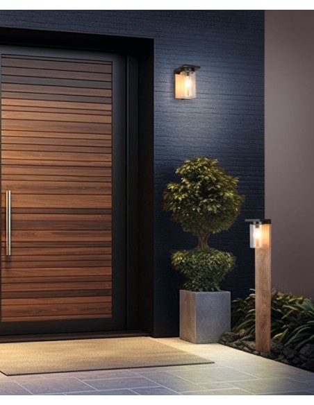 Trio – Ardila – Potelet d'éclairage extérieur LED, résistant aux intempéries, avec capteur crépusculaire