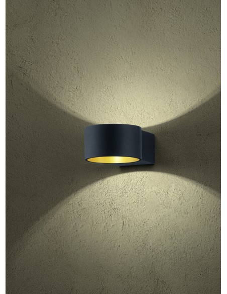 Applique LED Trio LACAPO – 4,3W, 430lm, 3000K, style moderne, finition noir et or