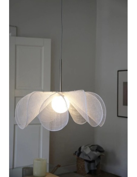 Markslöjd Styrka – Luminaire suspendu blanc effet floral, lumière douce et apaisante