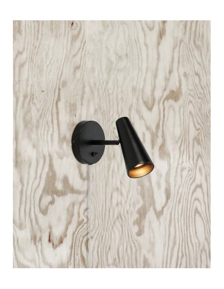 Applique murale GU10, max. 7W, Noir mat – Markslöjd – Crest