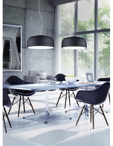 Trio Baron – Suspension plafond 4xE27, éclairage doux, style épuré, hauteur réglable