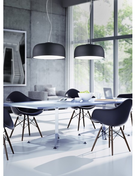 Trio Baron – Suspension plafond 4xE27, éclairage doux, style épuré, hauteur réglable