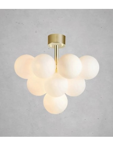 Markslöjd Merlot – Plafonnier contemporain 13xG9, structure laiton brillante et finition soignée