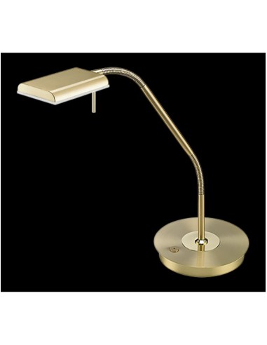 Trio Bergamo – Lampe LED 3000K, métal laiton mat, confortable et flexible