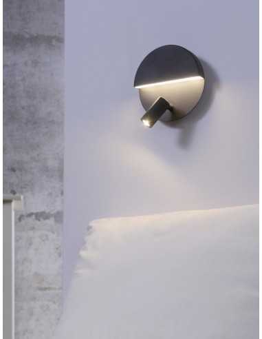 Trio Mario – Applique LED 600 lm + liseuse pivotante 200 lm, fonction FLEXconnect, style épuré