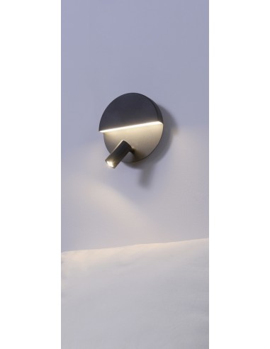 Applique murale LED, 3000K flexible noire mat et blanc - Trio - Mario