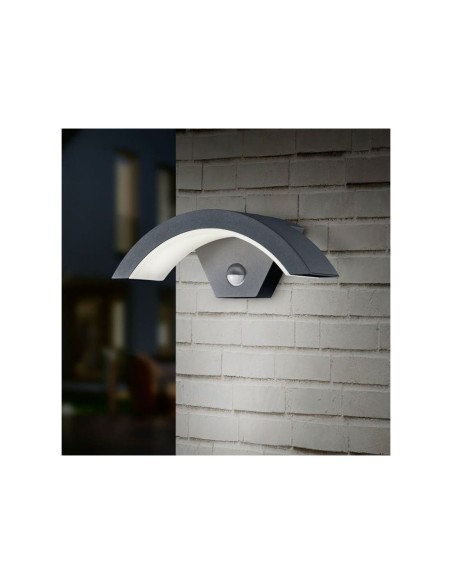 Trio – Ohio – Applique LED moderne pour sécurité extérieure, détecteur de mouvement, 3000K