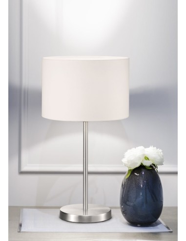 Trio – Hotel – Lampe de chevet design élégant éclairage LED économe énergie nickel mat