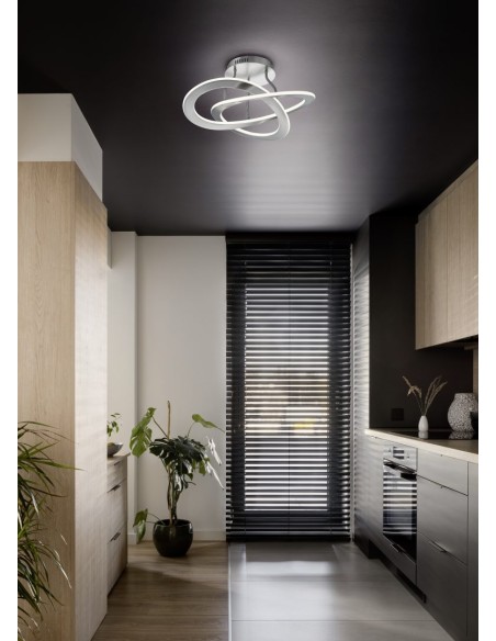 Trio – Oakland – Plafonnier LED économe en énergie avec variation de luminosité