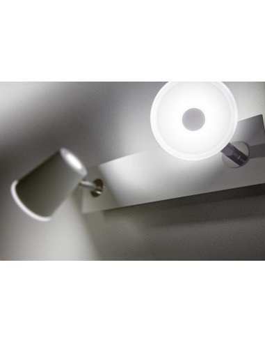 Trio – Narcos – Spot LED 2x 6,5W bras orientables éclairage économique blanc mat