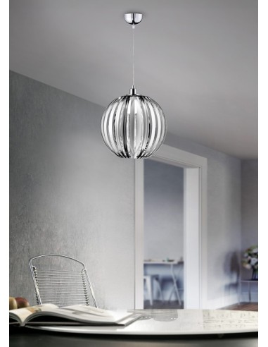 Trio Zucca – Suspension élégante style contemporain, ampoule E27 non incluse
