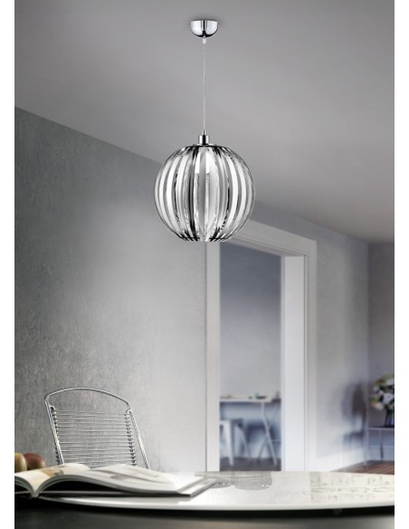 Trio Zucca – Suspension élégante style contemporain, ampoule E27 non incluse