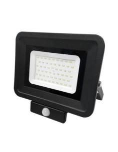 Projecteur Led avec détecteur infrarouge 50W  noir - Optonica Leluminaireled.com