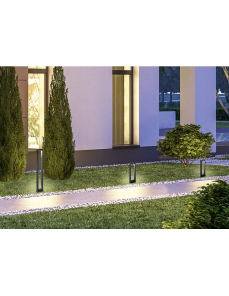 Trio – Reno – Potelet LED design moderne éclairage 450 lm IP54 anthracite