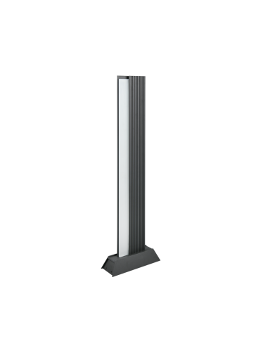 Trio – Mariza – Potelet LED 16W, éclairage jardin, couleur anthracite, verre blanc