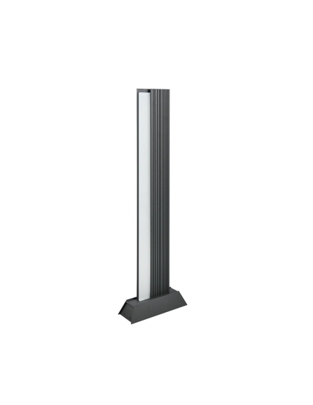 Trio – Mariza – Potelet LED 16W, éclairage jardin, couleur anthracite, verre blanc