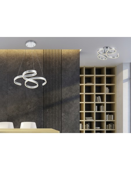 TRIO Francis – Luminaire LED à variateur SWITCH, parfait pour salon et salle à manger