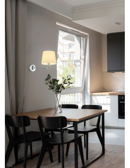 TRIO Lyon – Applique orientable pour chambre ou salon, fixation flexible, style raffiné