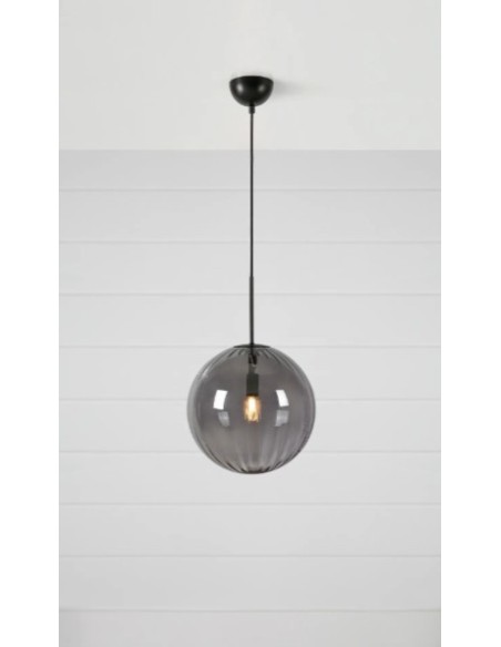 Markslöjd Fengari – Suspension 1xE14, lumière tamisée et ambiance cosy, finition métal noir